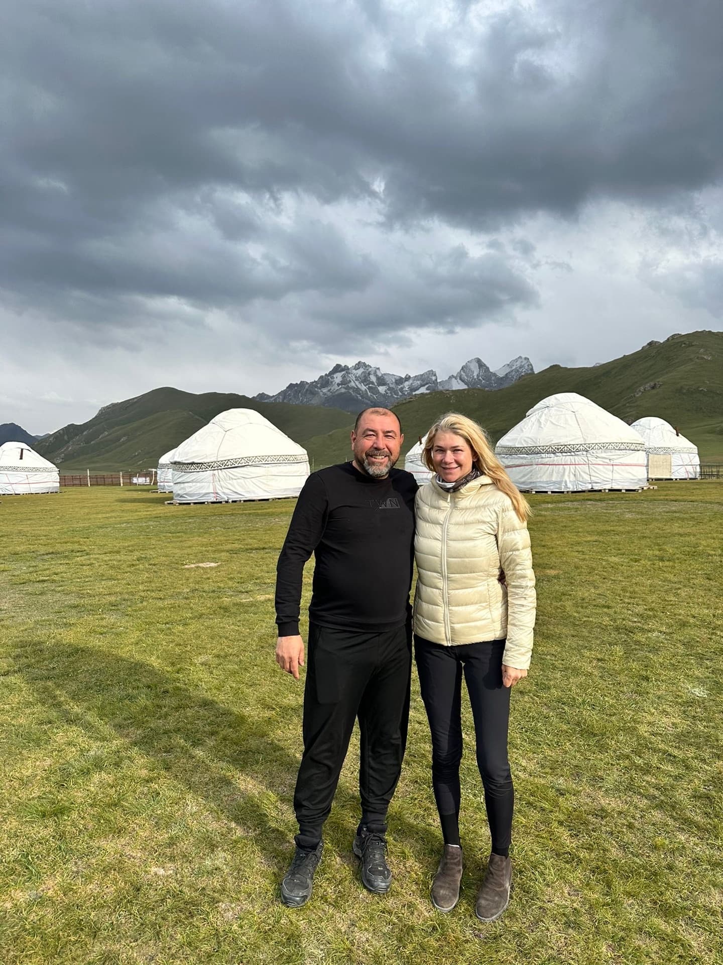 Team at yurt camp